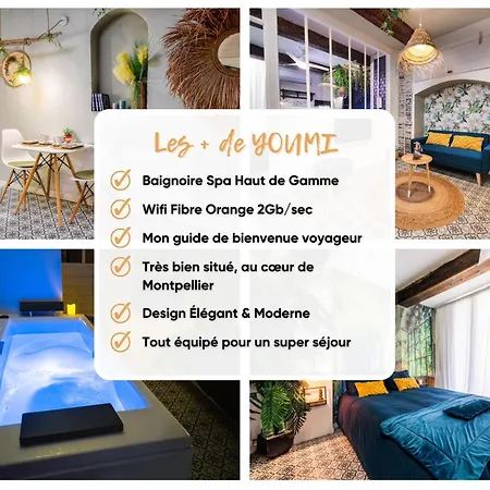 Appartement Youmi - Calme Avec Jacuzzi Et Clim A 5min De La Comedie, Tram A 200m *